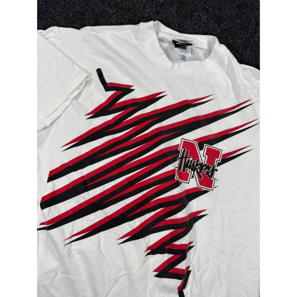 VTG Nebraska Cornhuskers Huskers T Shirt Mens XL Sports One All Over Graphic
